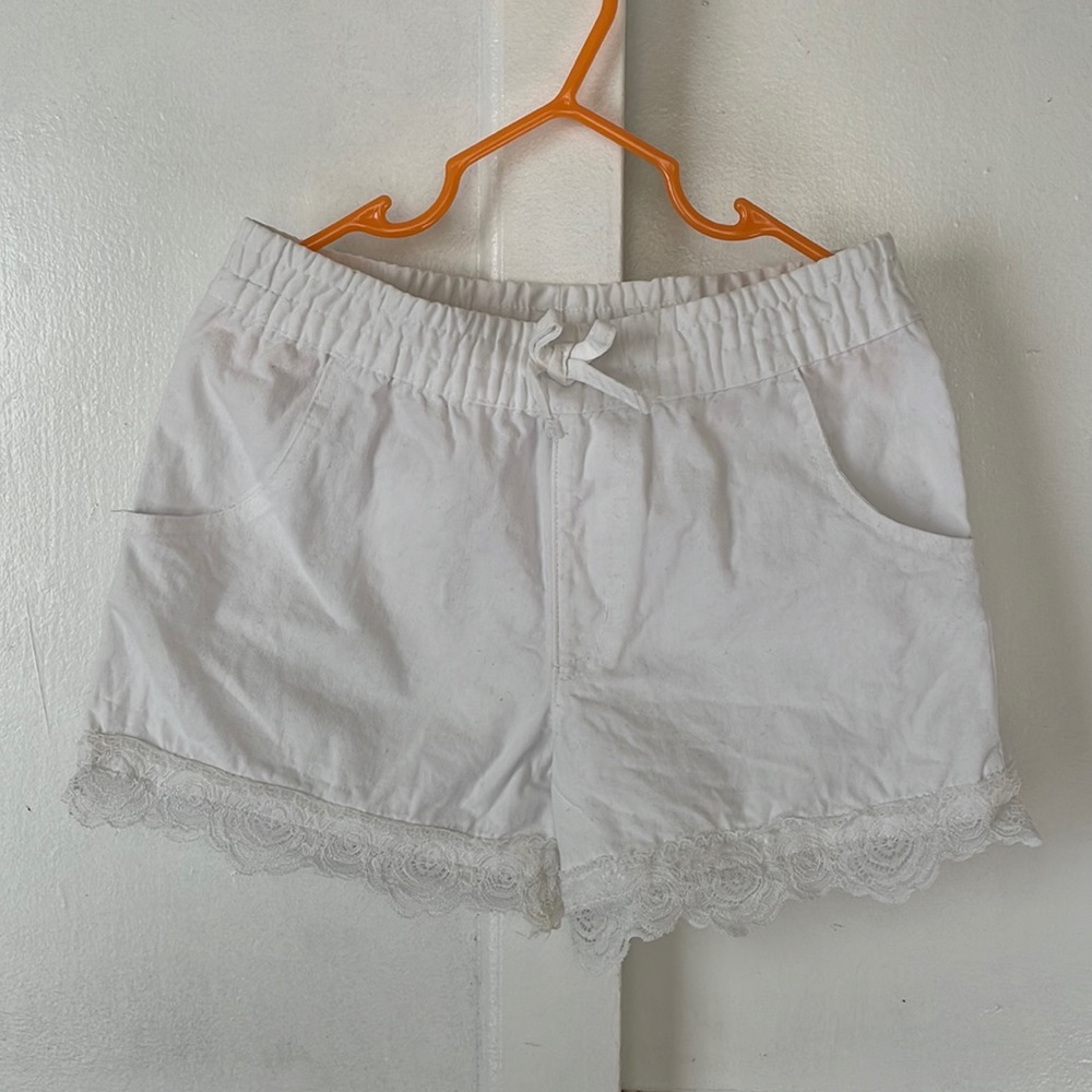 Girl White Shorts